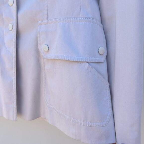 Escada White Business Blazer Jacket Cream Single Breasted Snaps 36 Small - Picture 5 of 11